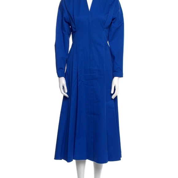Tory Burch Vibrant Blue Long Sleeve Dress - Picture 5 of 6